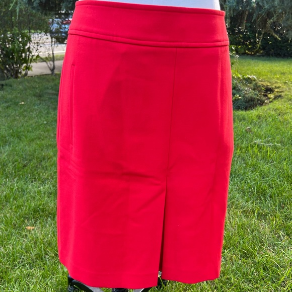 Loft Orange A-line  skirt . - Picture 4 of 8